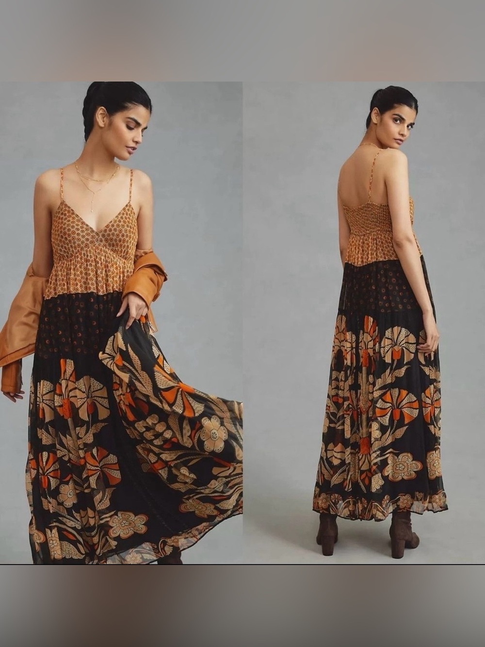 Forever That Girl V-Neck Floral Maxi Dress XS